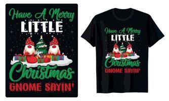 glad jul nisser mönster för t-shirt, baner, kort, dekoration, mugg, etc vektor