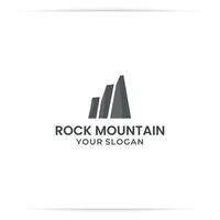 Logo-Design-Rock-Entwicklungsvektor vektor