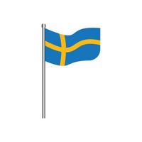 Logo der schwedischen Flagge vektor