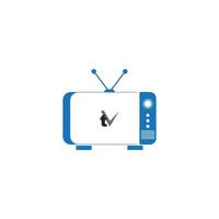 tv-logotypdesign vektor