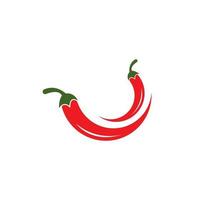 rotes Chili-Symbol vektor