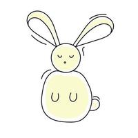 Kaninchen-Spielzeug-Doodle vektor