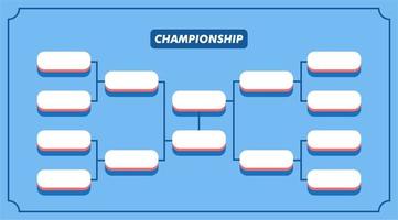 sport spel turnering mästerskap tävling skede layout, dubbel- eliminering konsol styrelse Diagram vektor med mästare trofén pris- ikon illustration bakgrund