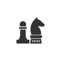 Schachsymbole Symbolvektorelemente für Infografik-Web vektor