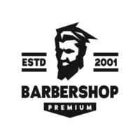 gentleman barber shop logotyp vektor