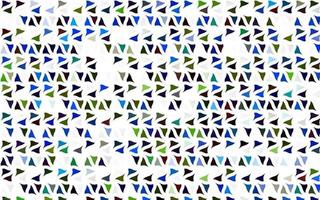 ljus flerfärgad, regnbåge vektor layout med linjer, trianglar.