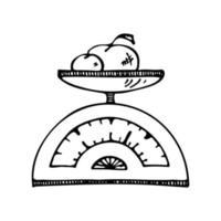 vattenkokare av kök verktyg doodles. hand dragen vektor svart silhuett illustration på vit bakgrund. ClipArt för restaurang meny, recept bok, och tapet.