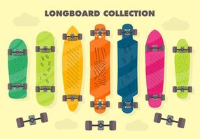 Gratis Longboard Vector Bakgrund