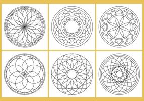 Färgande Mandala Sidorvektor vektor