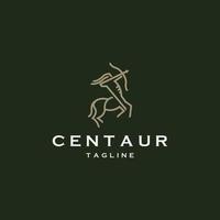 centaur logotyp ikon design mall platt vektor illustration