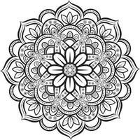 Mandala-Design-Vorlage vektor