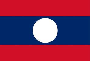 lao flag vektor hand gezeichnet flag, lao kip vektor hand gezeichnet