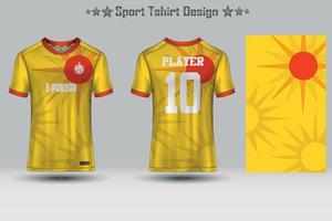 fotboll sport jersey attrapp abstrakt geometrisk mönster t-shirt design vektor