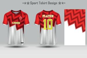 fotboll jersey attrapp och sport jersey attrapp med abstrakt geometrisk mönster vektor