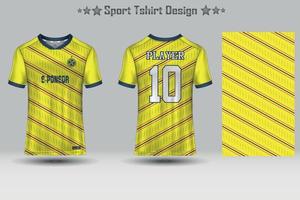 fotboll sport jersey attrapp abstrakt geometrisk mönster t-shirt design vektor