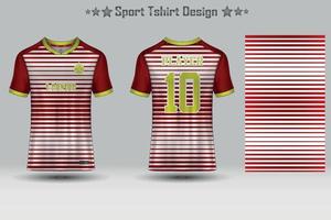 Fußball-Trikot-Modell und Sport-Trikot-Modell mit abstraktem geometrischem Muster vektor