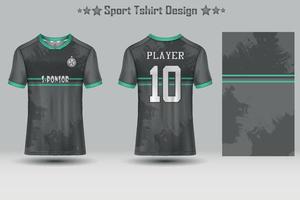 fotboll sport jersey attrapp abstrakt geometrisk mönster t-shirt design vektor