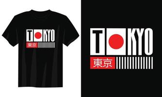 tokyo japan typografi t skjorta design, motiverande typografi t skjorta design, inspirera citat t-shirt design, streetwear t skjorta design vektor