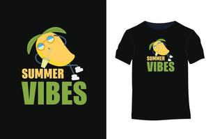 sommerliches t-shirt-design mit silhouetten, typografie, druck, vektorillustration vektor