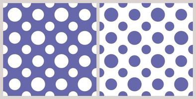 Polka Dot Wallpaper Set 2022 Farbtrends vektor