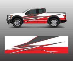 abstrakter Renngrafik-Hintergrundvektor für Offroad-Fahrzeug-Wrap-Design-Vektor vektor