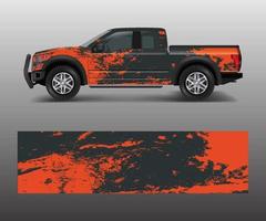 Grafische abstrakte Streifendesigns für LKW-Aufkleber, Lieferwagen und Autoverpackungsvektor vektor