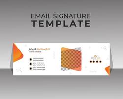 företags- e-post signatur mall eller personlig sidfot och social media omslag design vektor