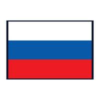 Flagge von Russisch vektor