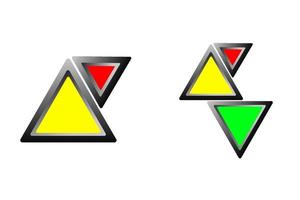 triangel logotyp illustration vektor