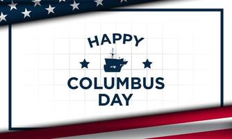 Columbus Day Hintergrunddesign. Vektor-Illustration. vektor