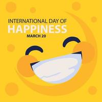Internationaler Tag des Glücks vektor