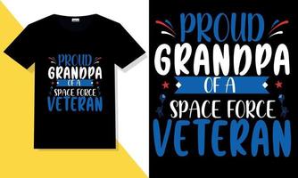 trendiger veteranen-t-shirt-designvektor vektor