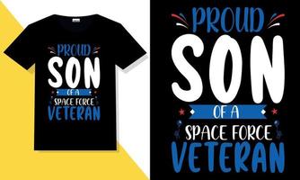 trendiger veteranen-t-shirt-designvektor vektor