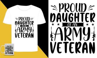 typografisches svg-t-shirt des amerikanischen veteranen vektor