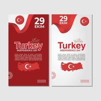 29 oktober Kalkon republik dag, 29 ekim turkiska republik dag, Kalkon oberoende dag platt design vektor