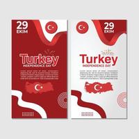 29 oktober Kalkon republik dag, 29 ekim turkiska republik dag, Kalkon oberoende dag platt design vektor