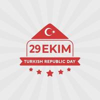 29. oktober türkei tag 29 ekim tag der türkischen republik vektor
