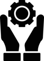 Verwaltungsdienst-Glyphe-Symbol vektor