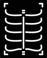 Röntgen-Glyphe-Symbol vektor