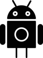 Android-Glyphen-Symbol vektor