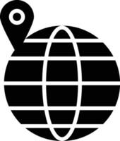 weltweites Glyphen-Symbol vektor