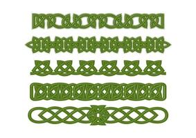 grüne keltische Ornamente vektor
