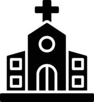 Glyphen-Symbol der Kirche vektor