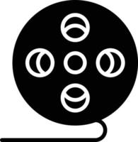 Glyphensymbol der Filmrolle vektor