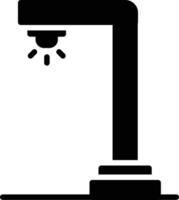 Glyphen-Symbol für Straßenlaternen vektor