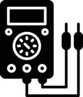 Voltmeter-Glyphe-Symbol vektor