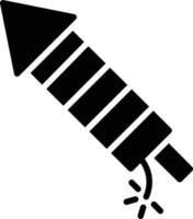 Feuerwerk Glyphe Symbol vektor