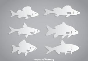 Fisch Weiß Vektor