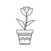 blomma isolerad på vit bakgrund. vektor illustration