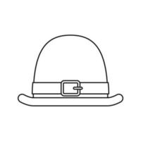st. Patrick's Day Hut isoliert auf weißem Hintergrund. Vektor-Illustration vektor